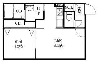 北海道札幌市豊平区月寒東一条5【マンション】の間取り