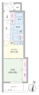 パティオス4番街【6階】の間取り