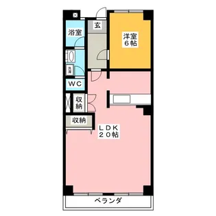 エクセル浅井【4階】の間取り