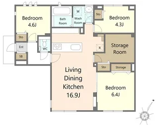 La Brise【1階】の間取り