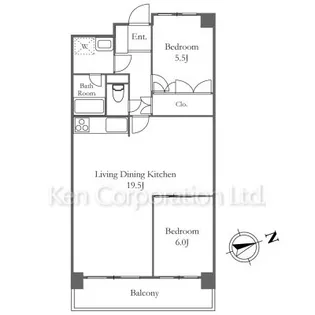 三田ナショナルコート【10階】の間取り