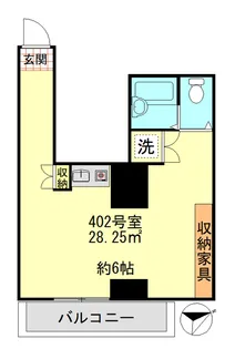 ライオンズマンション白山駅前【4階】の間取り