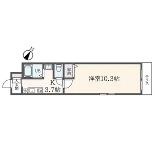 東京都新宿区北新宿4【マンション】の間取り