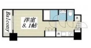 プレスタイル菊川【6階】の間取り