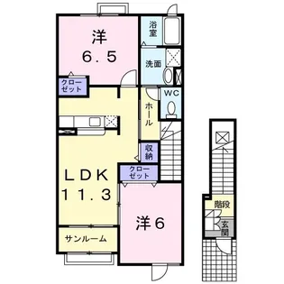 フォルテシモ【2階】の間取り