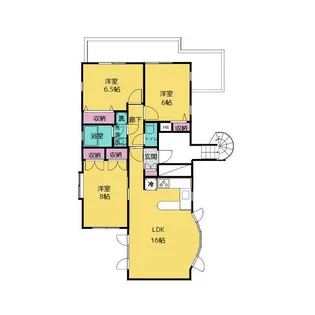 フラッツ都立大【3階】の間取り