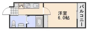 Blue.Residence 浜【2階】の間取り