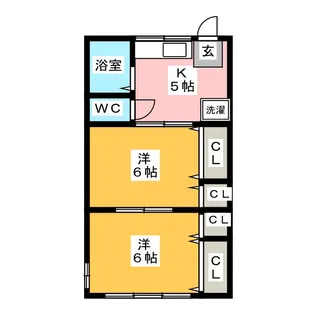 渡辺ハイツ【1階】の間取り