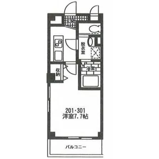 東京都中野区上高田1【マンション】の間取り