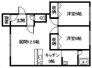 キャロルI.II【1階】の間取り