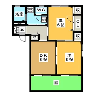 カーサボナール B棟【1階】の間取り