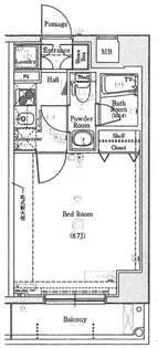 プレスタイル田端【1階】の間取り