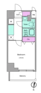ラクラス両国【5階】の間取り