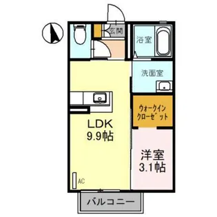 サンフール三上 B棟【2階】の間取り