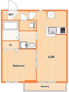 ASHIPI西谷【3階】の間取り