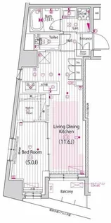 グランド・ガーラ横浜新子安【8階】の間取り