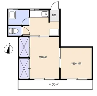 S0932R 第二久保喜コーポ【3階】の間取り