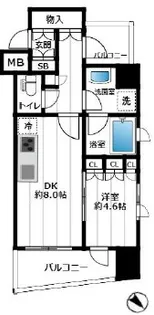 クオリア銀座3丁目 クオリア銀座三丁目【4階】の間取り