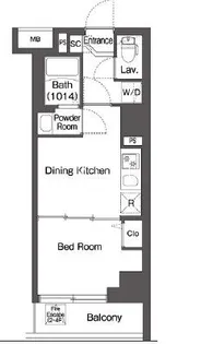 コンフォリア・リヴ品川南大井【5階】の間取り