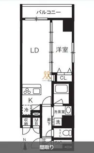 東京都台東区竜泉1【マンション】の間取り