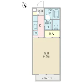 パレス珠磨【2階】の間取り