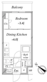 レジディア下丸子プレイス【3階】の間取り
