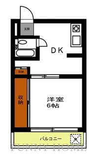 ワイケイビー経堂マンション【1階】の間取り