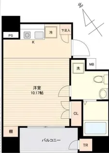 アヴァンツァーレ田端【10階】の間取り
