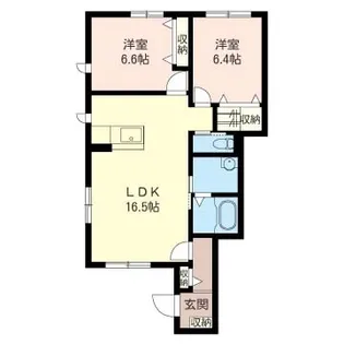 オーブII【1階】の間取り