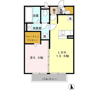 ルーラル諏訪 B棟【2階】の間取り