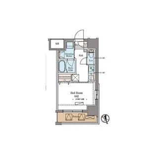 ラグゼナ北千住【4階】の間取り