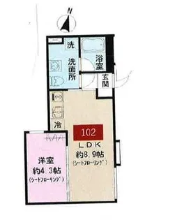 CASA PIAZZA 目黒大岡山【2階】の間取り