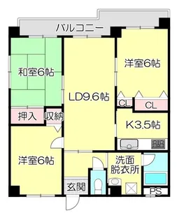 ファミーユ高瀬【2階】の間取り