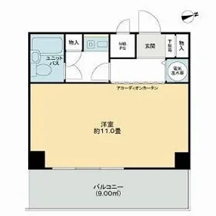 三田富洋ハイツ【10階】の間取り