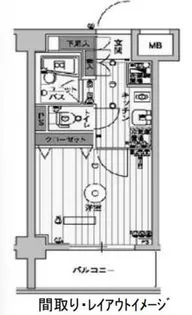 スカイコート押上壱番館【5階】の間取り