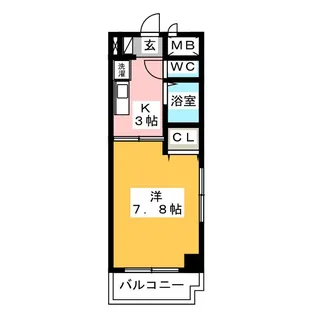 びい6植田【9階】の間取り