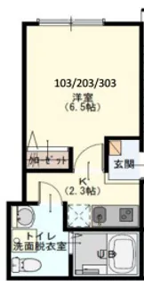 Lavie Akitsu【3階】の間取り