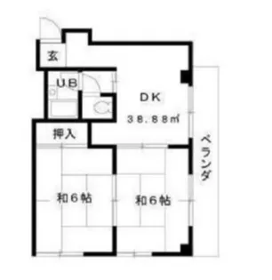 セブンハイツ【2階】の間取り