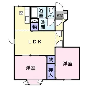 ソレアード・フロレスタI【1階】の間取り