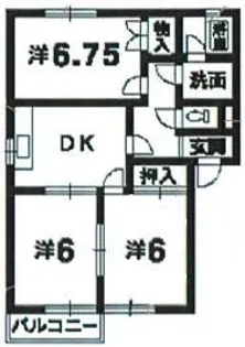 コーポオカリナ【2階】の間取り