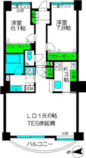 アイレックス【2階】の間取り