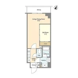 プラート宮坂【1階】の間取り