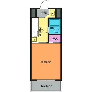 シルクハイツ【4階】の間取り