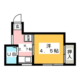 ハイツ西村【1階】の間取り