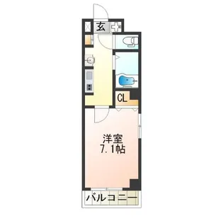 ドリームコート岸里【7階】の間取り