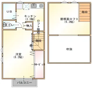 MJ SOH(エムジェイソー)【2階】の間取り