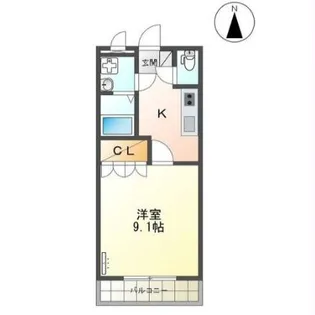 ヴィラージュ【1階】の間取り