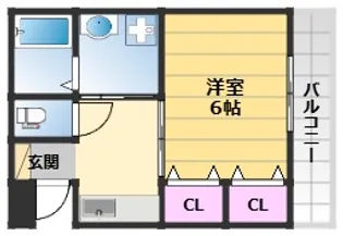 SOUTH TEN【1階】の間取り