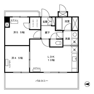 ラフィーネデュオ【14階】の間取り