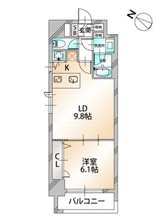 KDX千葉中央レジデンス【13階】の間取り